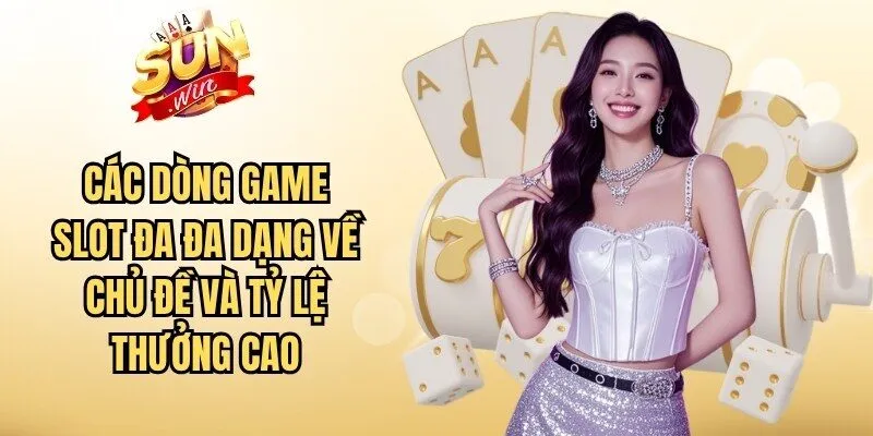 Các dòng game Slot đa đa dạng về chủ đề và tỷ lệ thưởng cao